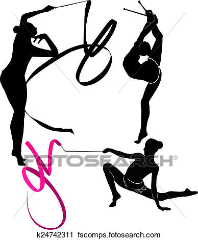 388x470 Clipart Of Gymnast K24742311