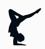 154x170 Female Gymnasts Clip Art
