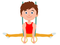 210x158 Little Boy Clipart Gymnastics