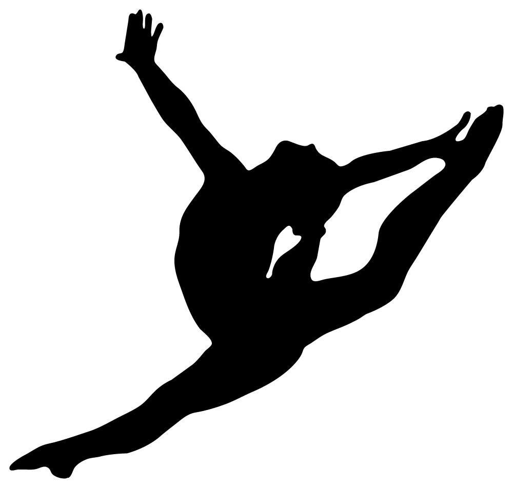 1000x951 Gymnastics Silhouette Clip Art