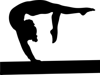 400x303 Gymnastics Silhouette Clip Art