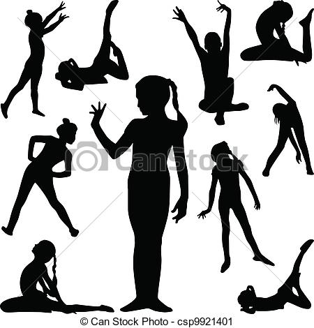 450x470 Girl Gymnastics Clipart Silhouette Clipart Panda