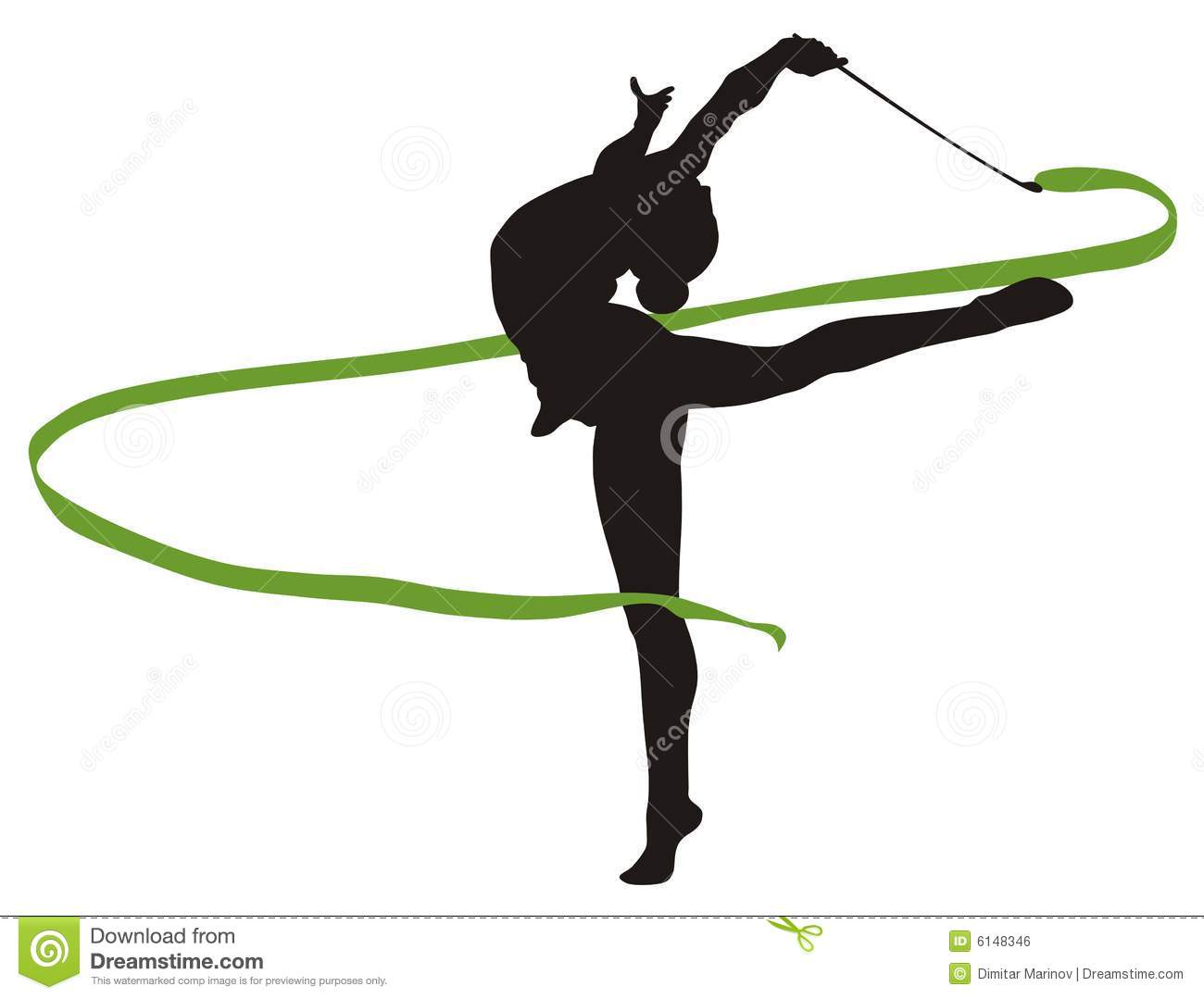 1300x1079 Ribbon Clipart Rhythmic Gymnastics