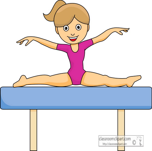 504x500 Gymnastics Clipart Black And White Free