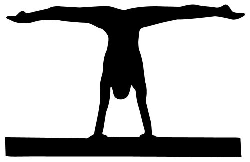 500x324 Gymnastics Black And White Clipart Panda