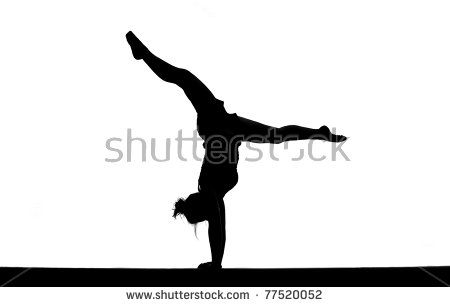 450x307 Gymnastics Clipart Silhouette Beam