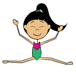 300x300 Free Cartoon Gymnastics Clipart