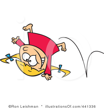 400x420 Gymnastics Clipart Backflip