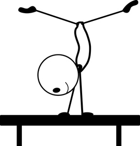 288x300 Gymnastics Clipart Handstand