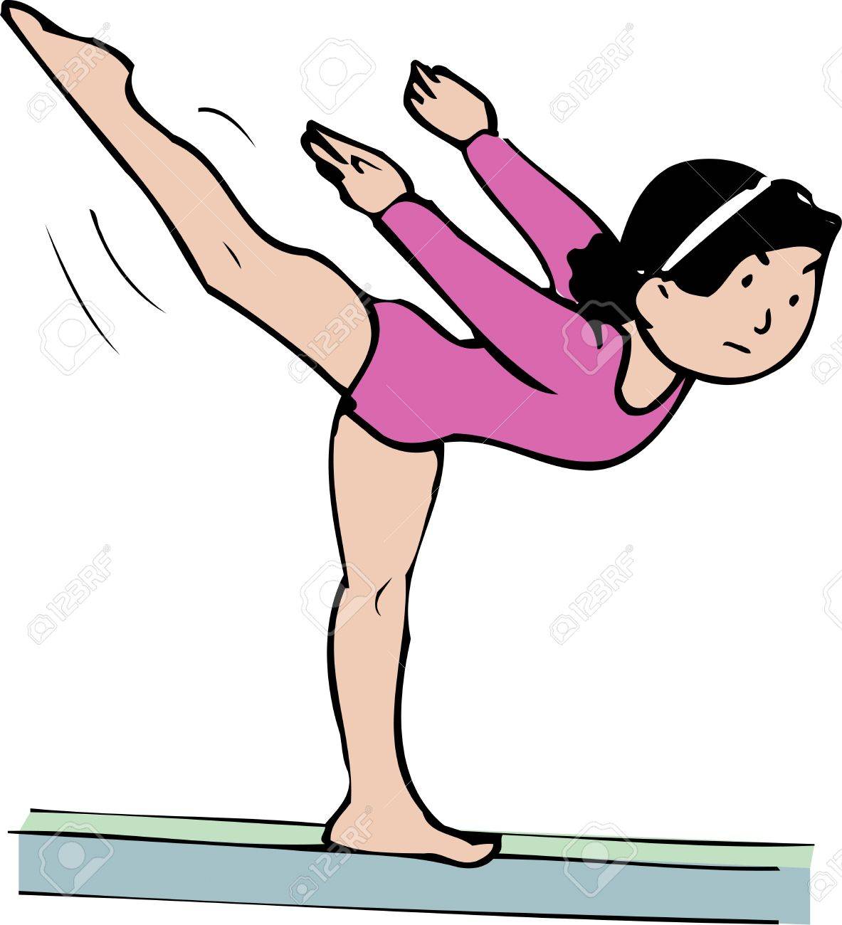 Gymnastics Clipart Beam | Free download on ClipArtMag