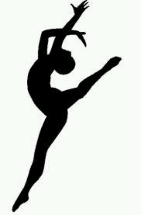 Gymnastics Clipart Black And White