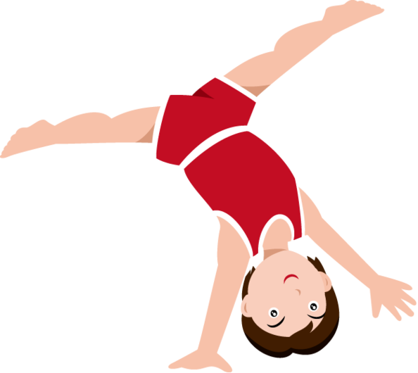 594x530 Gymnastics Clipart Black And White Free 2