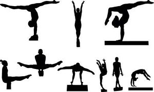 300x180 Gymnastics Clipart Vector