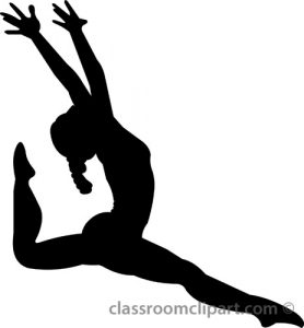278x300 Splendid Design Gymnastics Clipart Black And White Free Cliparting