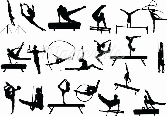 Gymnastics Clipart Black And White | Free download on ClipArtMag