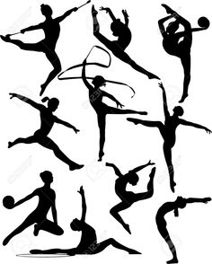 236x294 Free Printable Gymnastic Silhouettes To Use This Stock Image