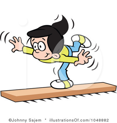 400x420 Gymnastics Clipart Balance Beam