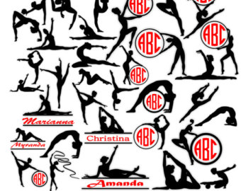 340x270 Gymnastics Svg Etsy