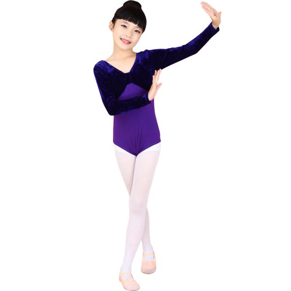 600x600 Baby Kids Girl Long Sleeve Ballet Gymnastics Bodysuit Dance