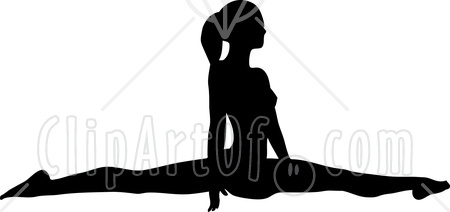 450x212 Gymnast Clipart Splits