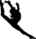 Gymnastics Silhouette Splits | Free download on ClipArtMag