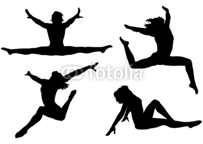 399x284 Gymnastics Split Jump Clipart