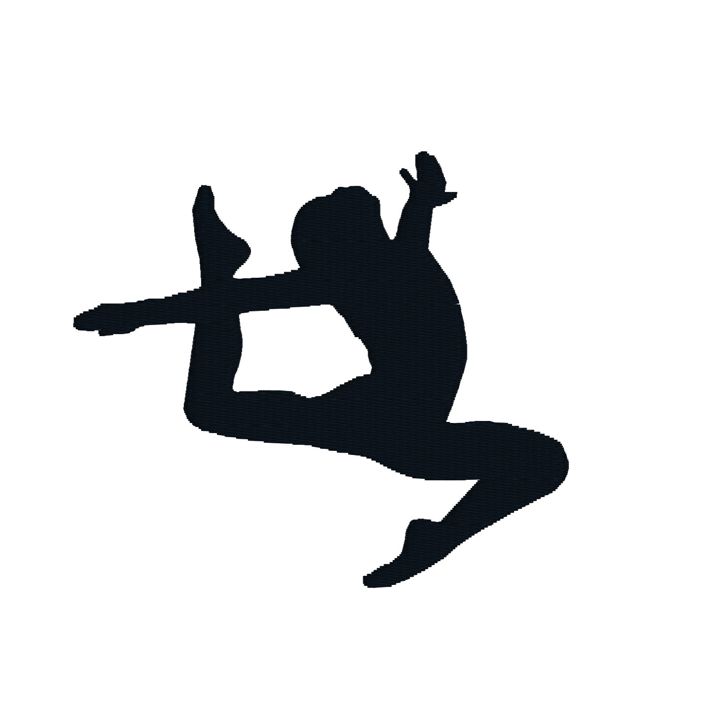Gymnastics Silhouette SVG