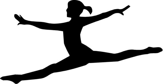 Gymnastics Silhouette Splits 