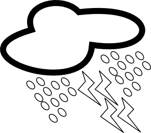 300x265 Rainning Clip Art