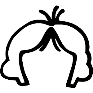 300x300 White Hair Clipart Black Hair Clipart