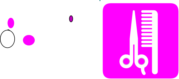 600x267 Purple Hair Cut Clip Art