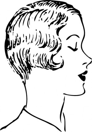 298x425 Woman Fashion Haircut Clip Art Vector Clip Art Free Vector Free