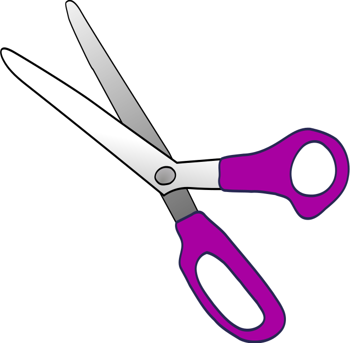 710x695 Hair Scissors Clipart