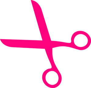 298x288 Pink Hair Scissors Clip Art