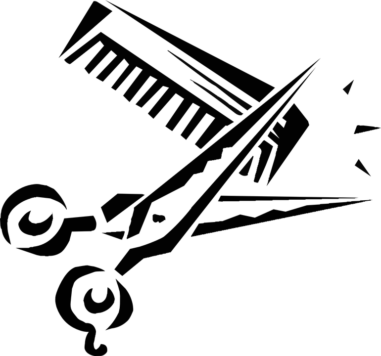 770x720 Dark Hair Clipart Tool