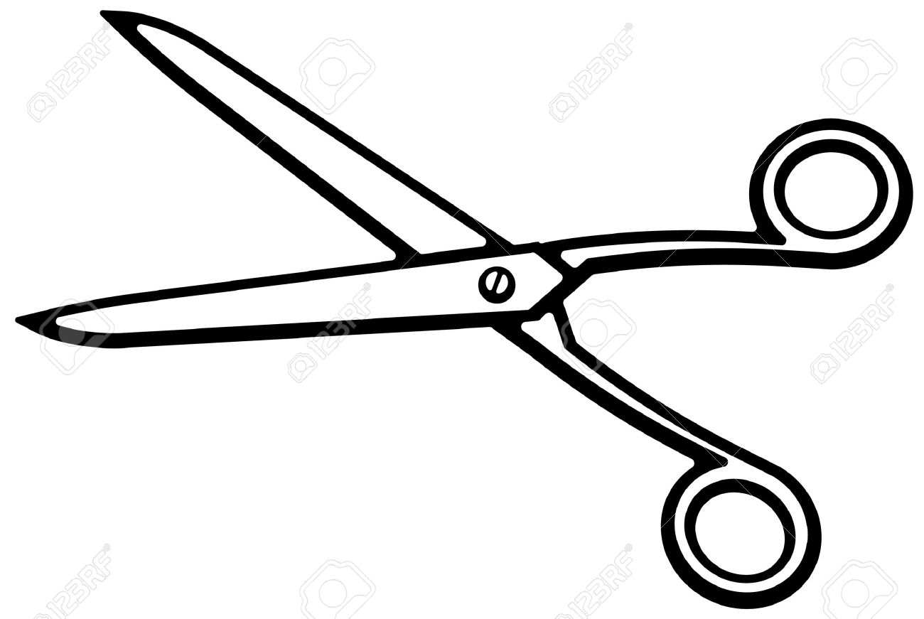 1300x871 Drawing Clipart Scissors