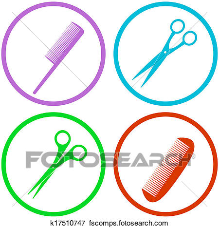 450x468 Stock Illustration Of Hair Salon Tools Set K17510747
