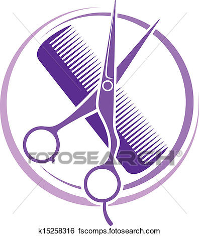 396x470 Clip Art Of Hair Salon Design K15258316