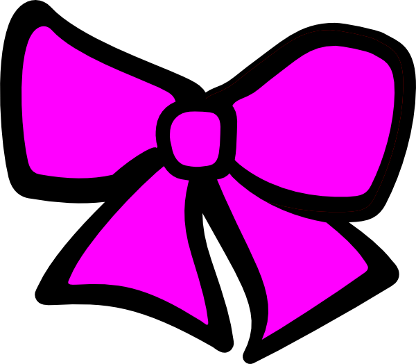 600x524 Pink Hair Bow Clip Art