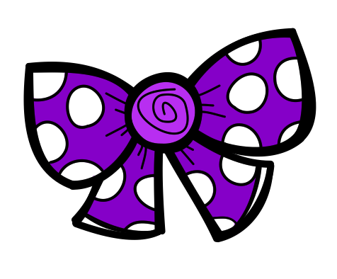 476x394 Purple Clipart Hair Bow