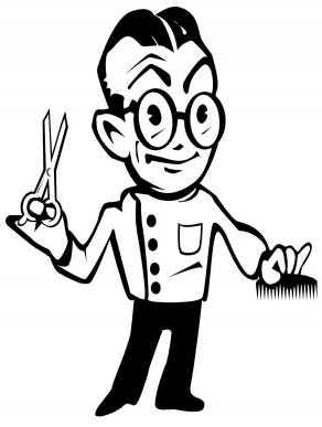 292x387 Haircut Cliparts Scared 218771