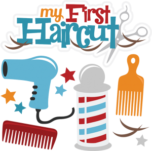 300x298 My First Haircut Boy Cuttable Scrapbook Svg Files