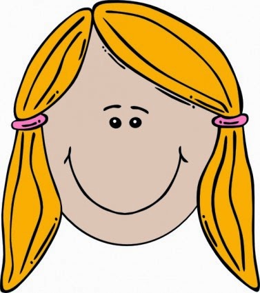 377x425 Long Hair Clip Art