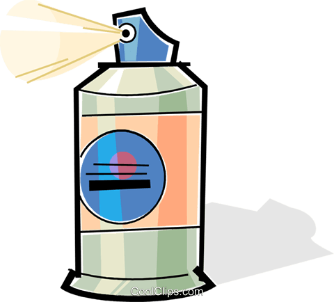 480x434 Bottle Of Hair Spray Royalty Free Vector Clip Art Illustration