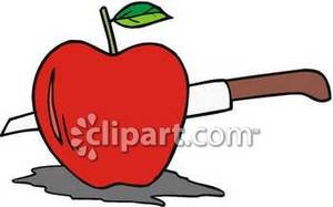 300x187 Cut Apple Clipart