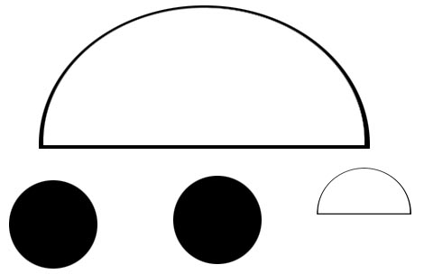 470x304 Half Circle Shape Clipart