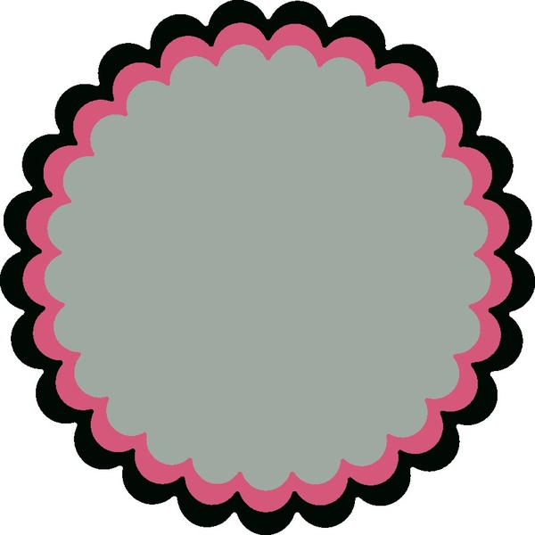 600x600 Half Circle Border Clipart Image