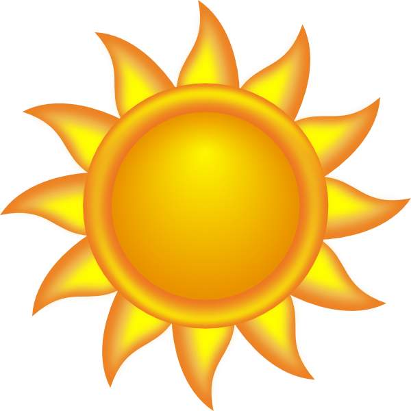 600x600 Clipart Sun