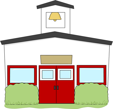 467x450 School Building Clipart