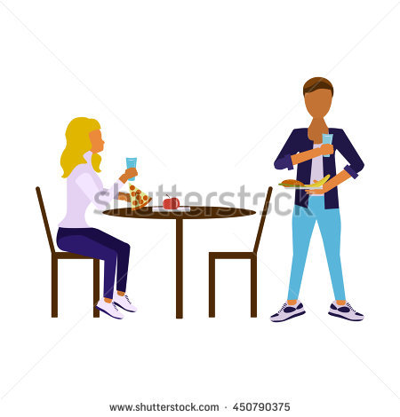 450x470 Table Clipart Dining Hall
